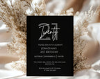 Elegant 21st Birthday Invitation