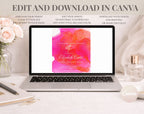 Pink 40th Birthday Invitation