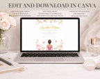 Pink and Gold Quinceañera Sweet 15 Birthday Invitation
