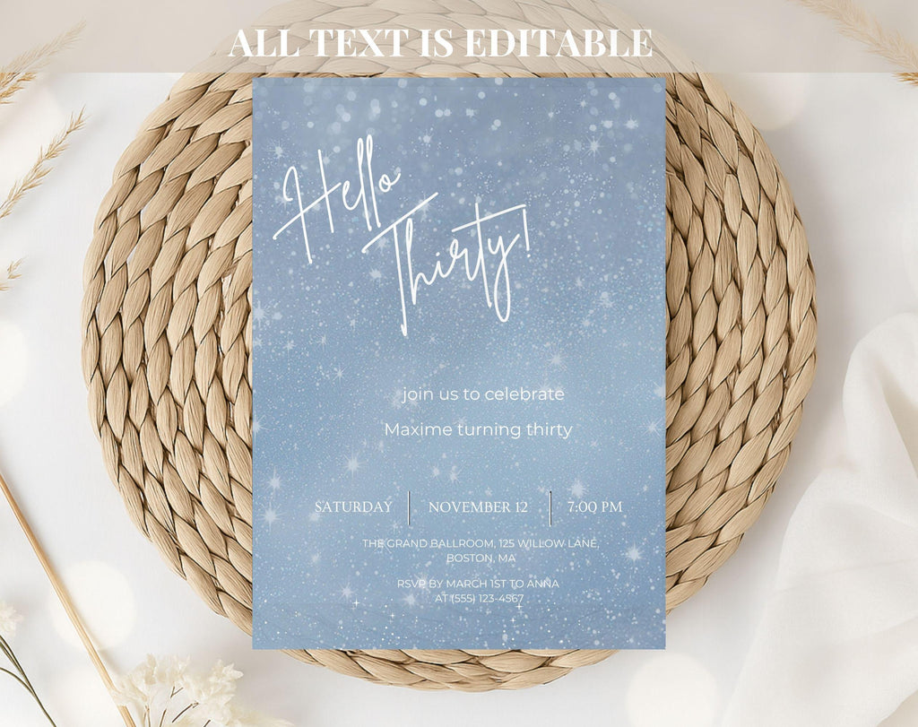 30th Birthday Invitation