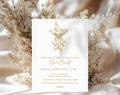 Gold Birthday Invitation