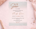 Pink glitter 18th Birthday Invitation