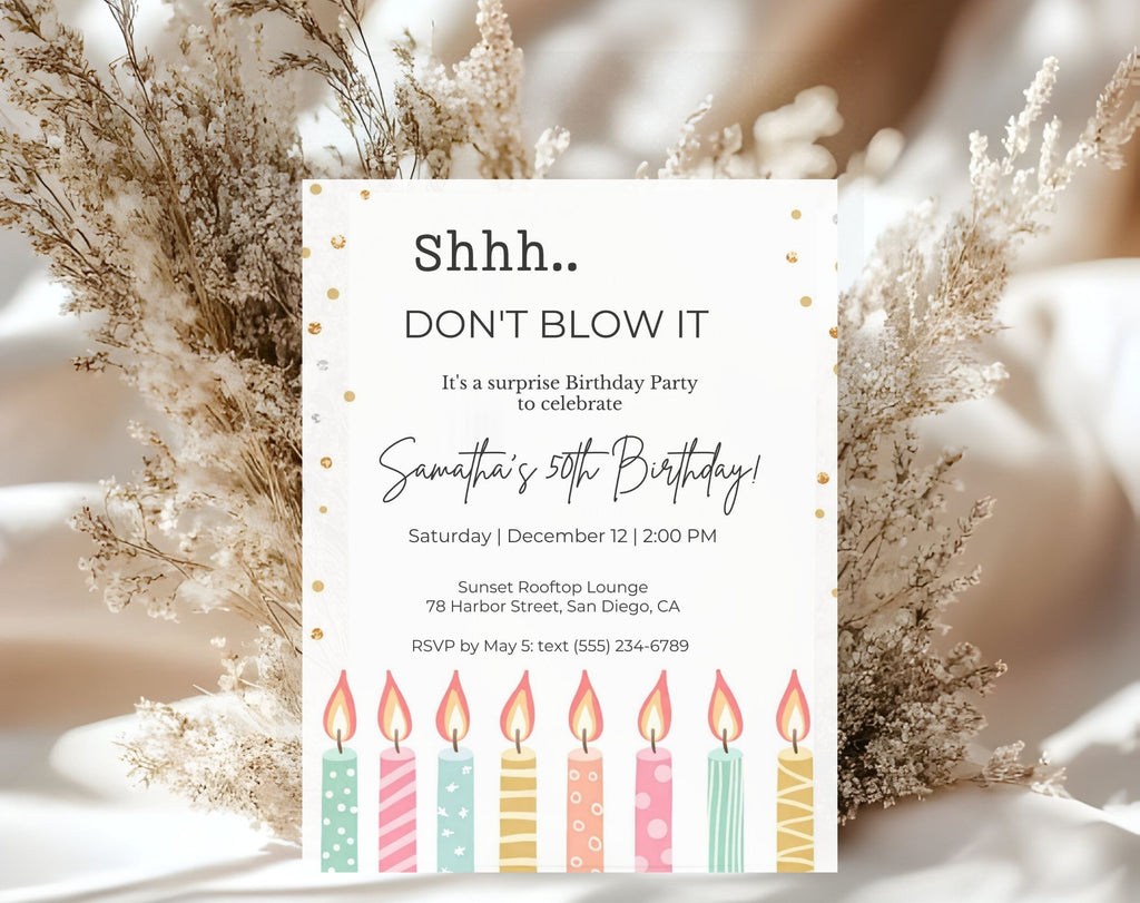 50th Birthday Invitation
