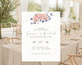 Blush Pink Floral Wedding Invitation