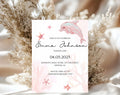 Pink Ocean first Birthday Invitation