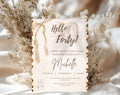 40th Birthday Invitation Beige Gold