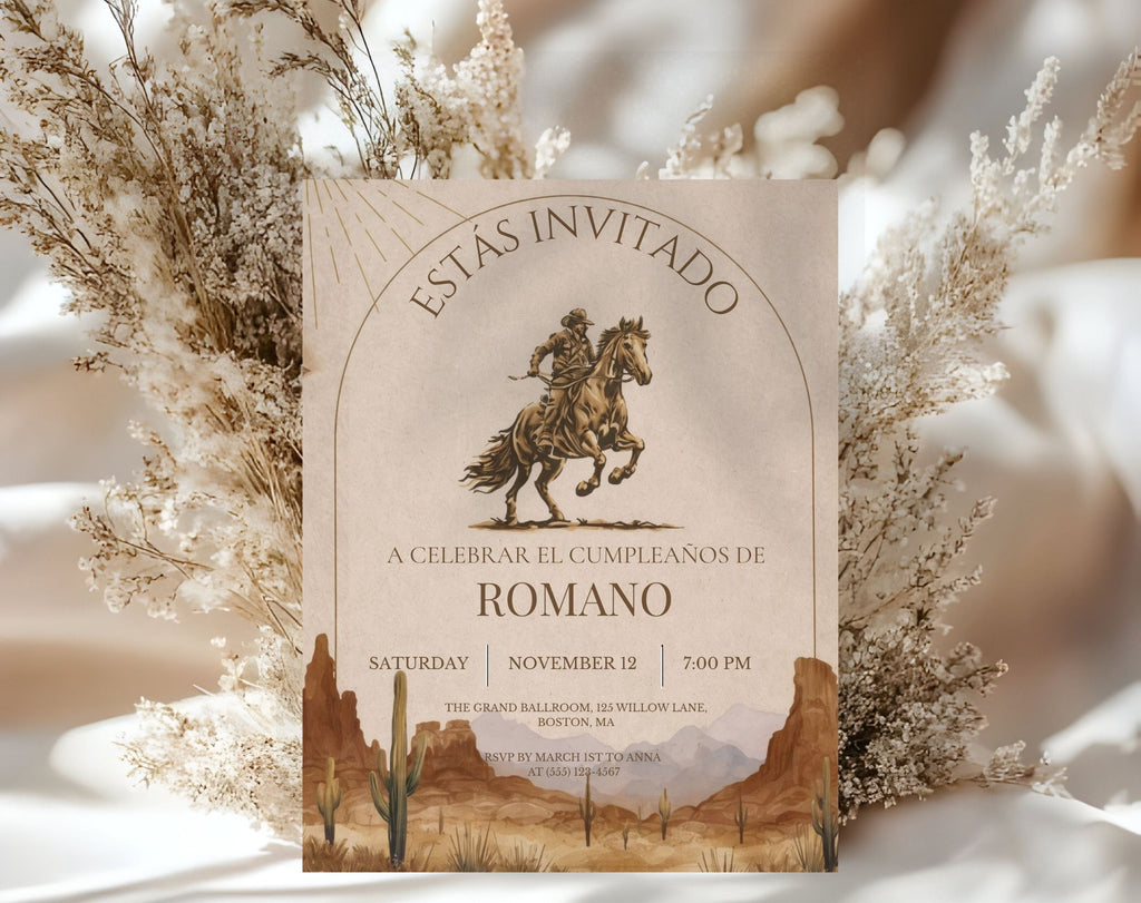 Western Birthday Invitation
