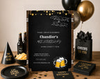 40th Birthday Beer Invitation for Men
