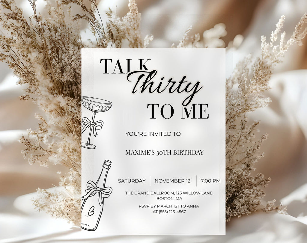 30th Birthday Invitation