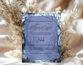Blue Gothic 60th Birthday Invitation