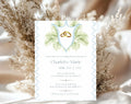 Tropical Blue and Green Bridal Shower Invitation