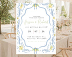 Mediterranean Lemon Wedding Invitation