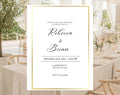 Minimalist Gold Wedding Invitation