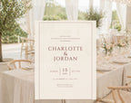 Beige Minimalist Wedding Invitation