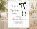 She's Tying the Knot Bridal Shower Invitation
