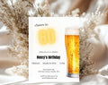 60th Beer Birthday Invitation