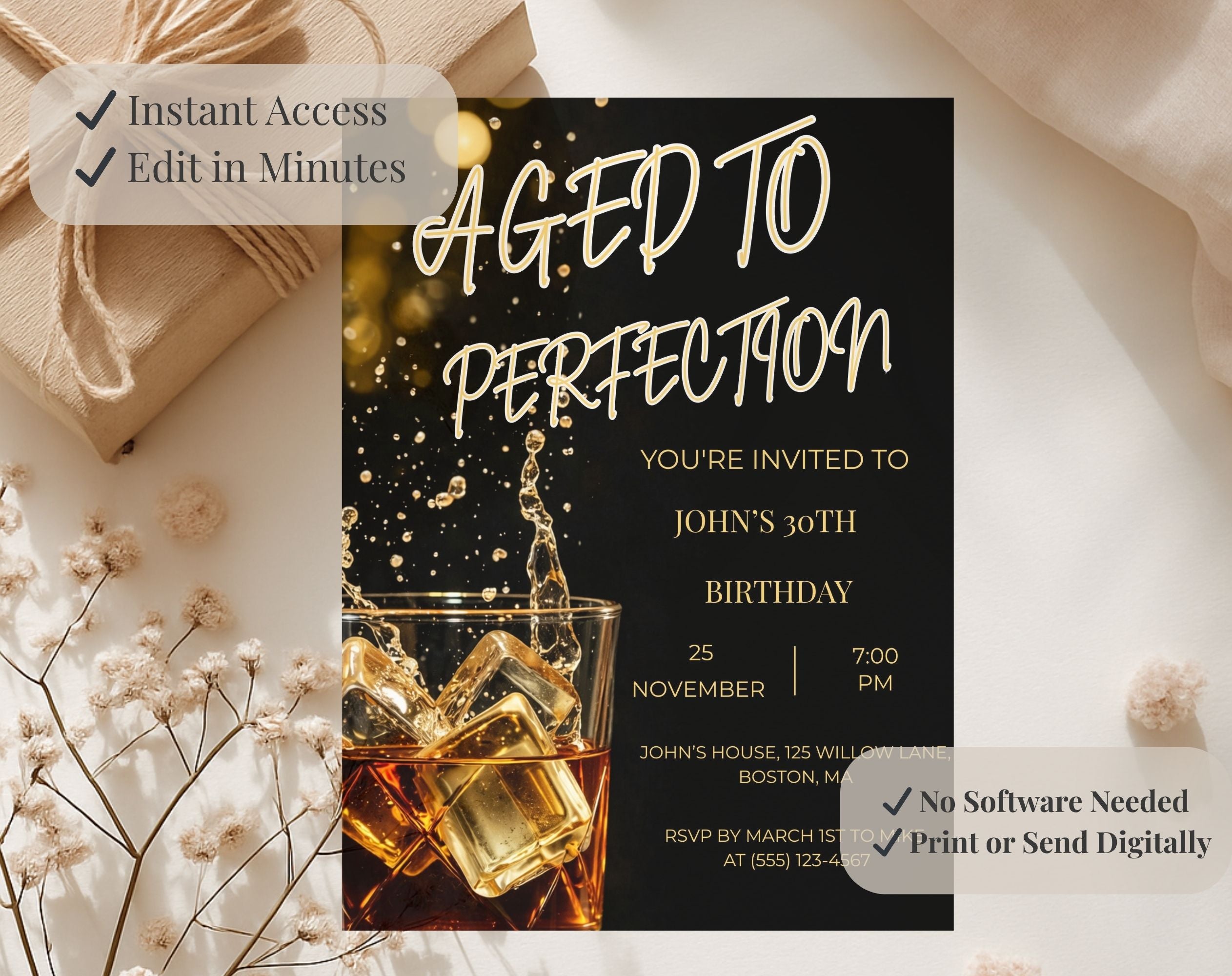 30th Birthday Invitation