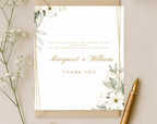 Wedding Anniversary Thank You Card Template