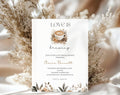Love is Brewing Beige Coffee Bridal Shower Invitation