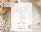 Minimal Wedding Save the Date invitation