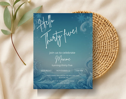 35th Birthday Invitation