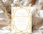 Elegant Gold Wedding Invitation
