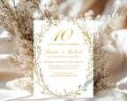 Elegant 10th Wedding Anniversary Invitation