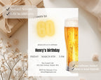 60th Beer Birthday Invitation