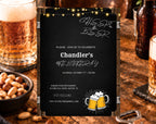 40th Birthday Beer Invitation for Men