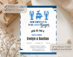 Blue and White Bayou Couples Shower Invitation