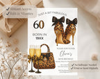 Leopard 60th Birthday Invitation
