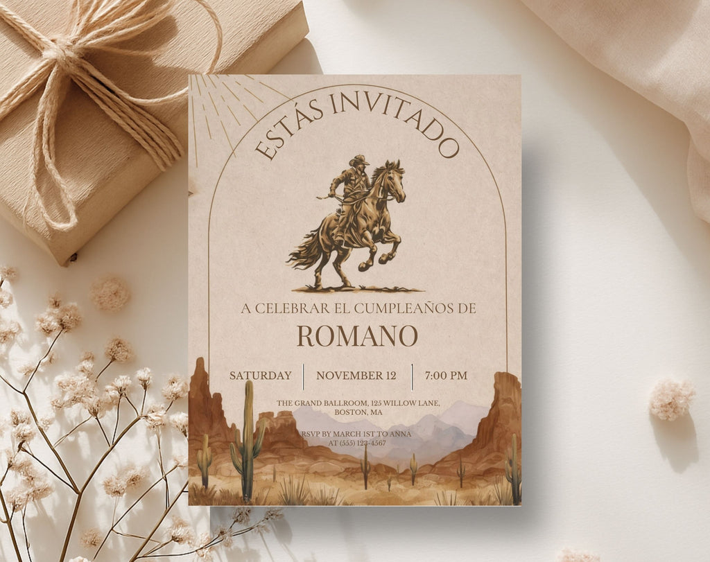 Western Birthday Invitation