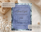 Blue Gothic 60th Birthday Invitation