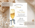 ElegantGold Birthday Brunch Invitation