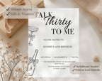 30th Birthday Invitation