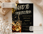 40th Whiskey Birthday Invitation