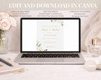 White Gold Floral 50th Wedding Anniversary