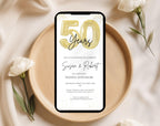 Gold  Balloon 50th Wedding Anniversary