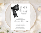 She's Tying the Knot Baby Shower Invitation