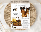 Leopard 60th Birthday Invitation