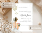 White Gold Bridal Shower Invitation
