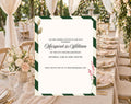Elegant Green White 50th Anniversary Invitation