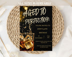 40th Whiskey Birthday Invitation