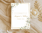 Wedding Anniversary Thank You Card Template