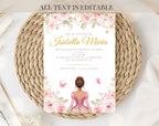Pink and Gold Quinceañera Sweet 15 Birthday Invitation
