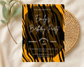 Tiger Print Birthday Invitation