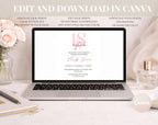 Pink & Gold Glitter 18th Birthday Invitation