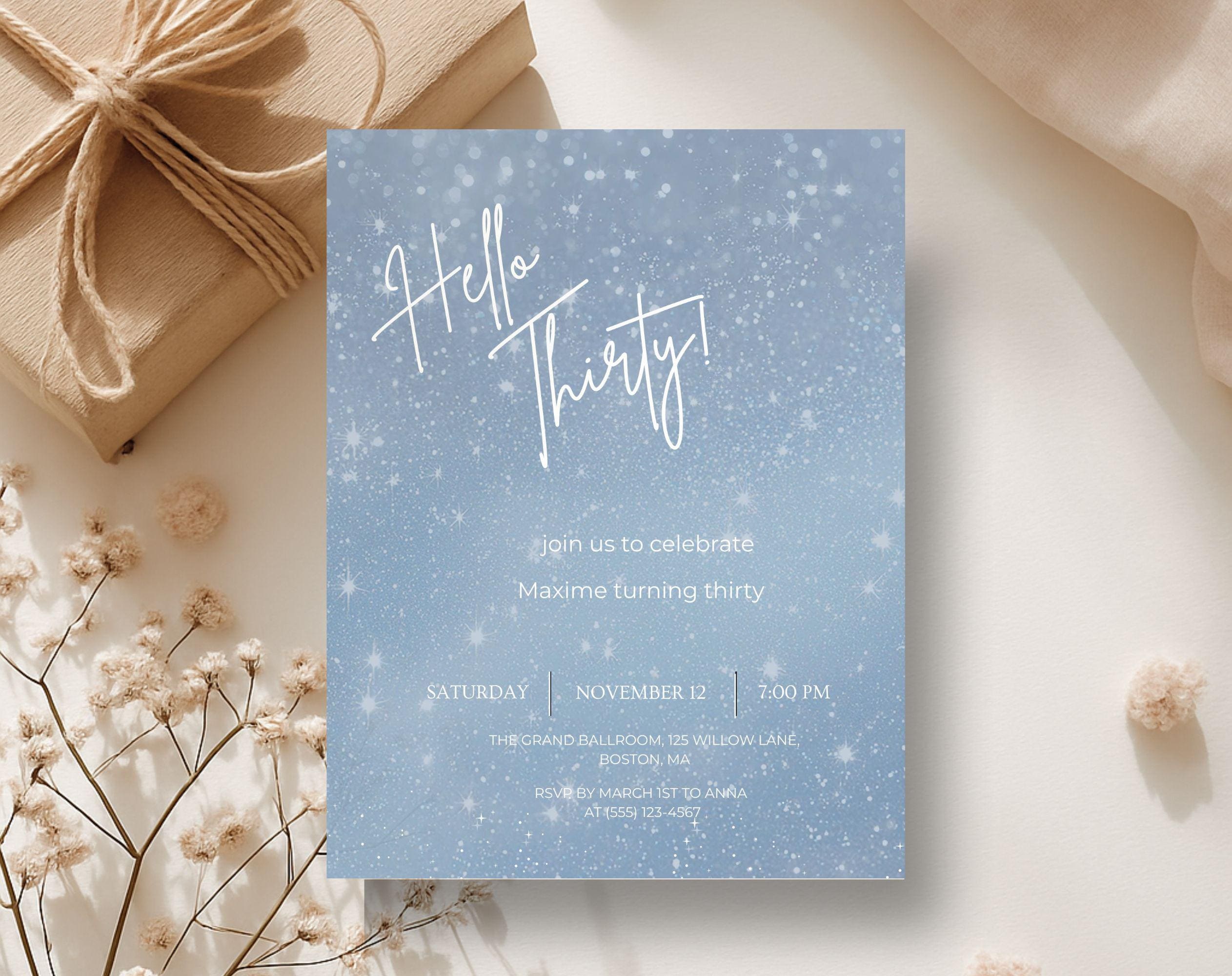 30th Birthday Invitation