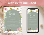 Baby in Bloom Baby Shower Invitation