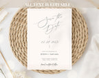 Minimal Wedding Save the Date invitation